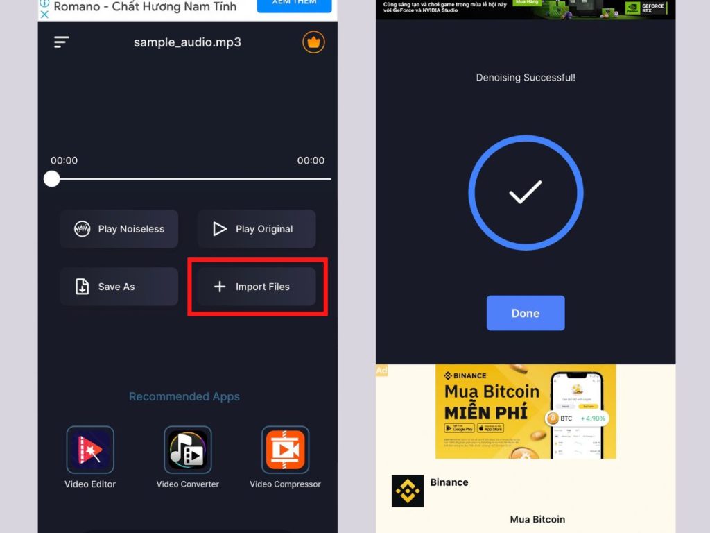 loại bỏ tạp âm trong video