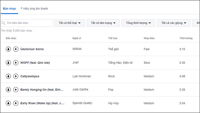Nhạc nền hay chèn clip Nhạc nền hay chèn clip