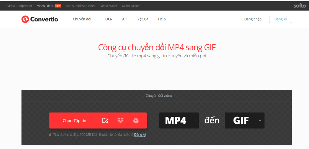 phần mềm chuyển video sang gif