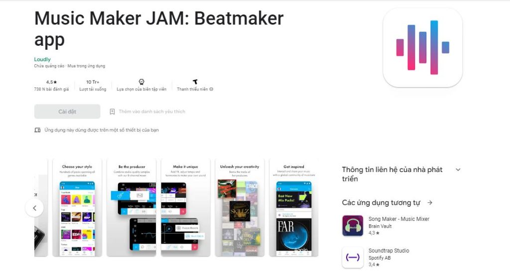 phần mềm làm nhạc trên điện thoại phần mềm làm nhạc trên điện thoại