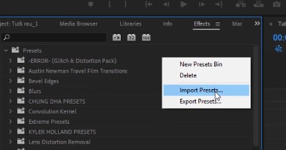 tạo hiệu ứng chuyển cảnh trong Premiere tạo hiệu ứng chuyển cảnh trong Premiere