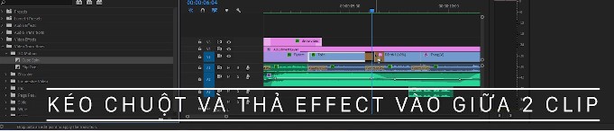 tạo hiệu ứng chuyển cảnh trong Premiere