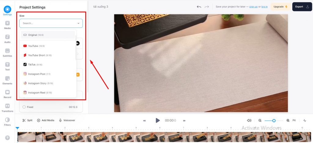 Thay đổi tỉ lệ khung hình video Thay đổi tỉ lệ khung hình video