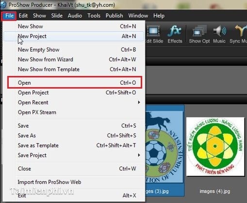 xuất video HD trong Proshow Producer