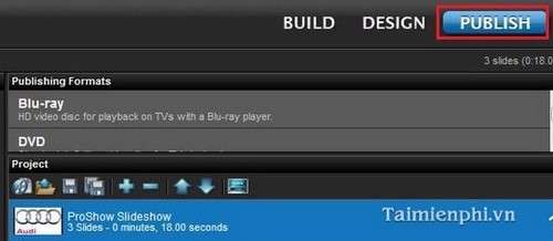 xuất video HD trong Proshow Producer