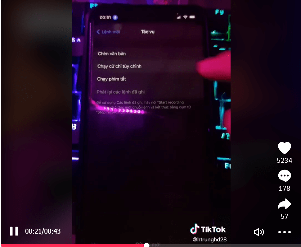 Làm sao để tiktok tự chuyển video